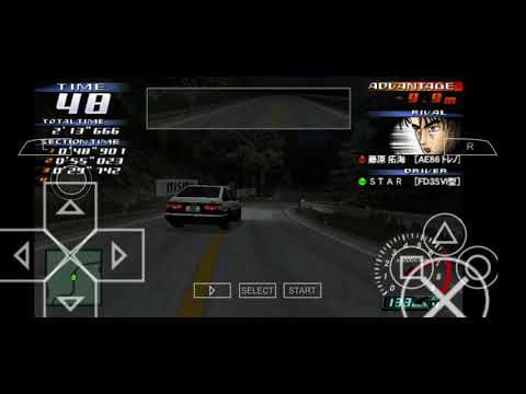 ppsspp 頭文字D 秋名 藤原拓海 下坡 AE 86 VS FD3S VI型