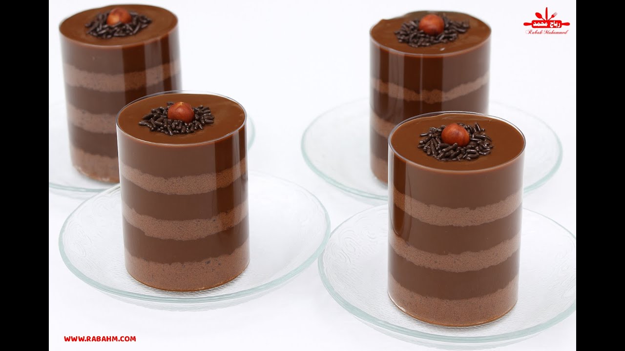حلى الكاسات بالشوكولا بدون كريمة بدون بيض في ربع ساعة تحلية باردة بدون تعب مناسبة لرمضان كريم