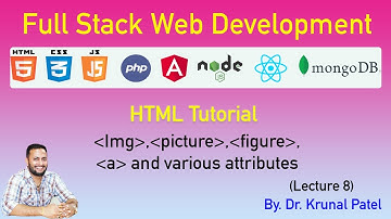 Full Stack Web Development - Lecture 8 - HTML Tutorial - Various Tags like Img, picture, figure & a