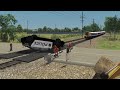 踏切鉄道シミュレーター★新幹線500系と電車・パトカー★Train simulator railroad crossing