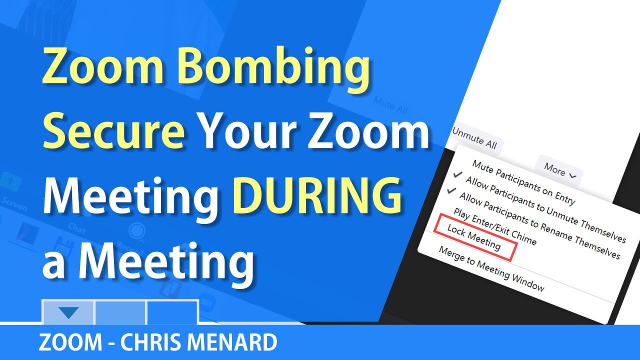 Zoombombing 3 ways to protect your Zoom meeting DURING a meeting by