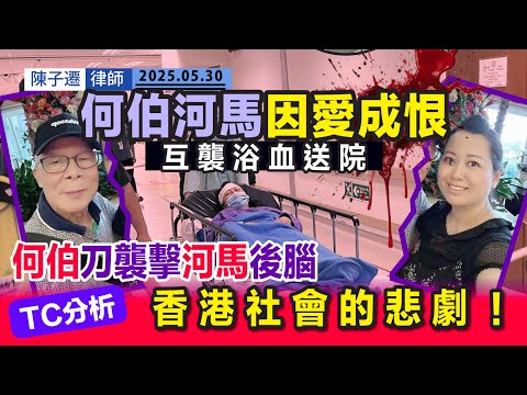 突發!河馬何伯互襲浴血送院!河馬走佬返大陸 何伯刀襲擊河馬!|河馬:「我唔會原諒佢!」二人同涉傷人罪被捕|TC分析:何伯要醒了!|陳子遷律師 TC Chan Episode cover
