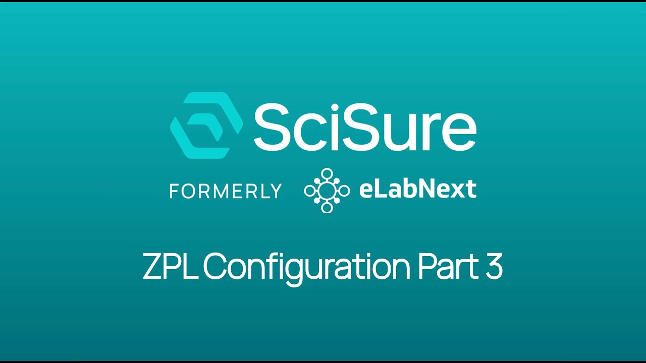 Configuring ZPL labels – eLabNext