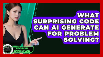What Surprising Code Can AI Generate For Problem Solving? - AI and Machine Learning Explained