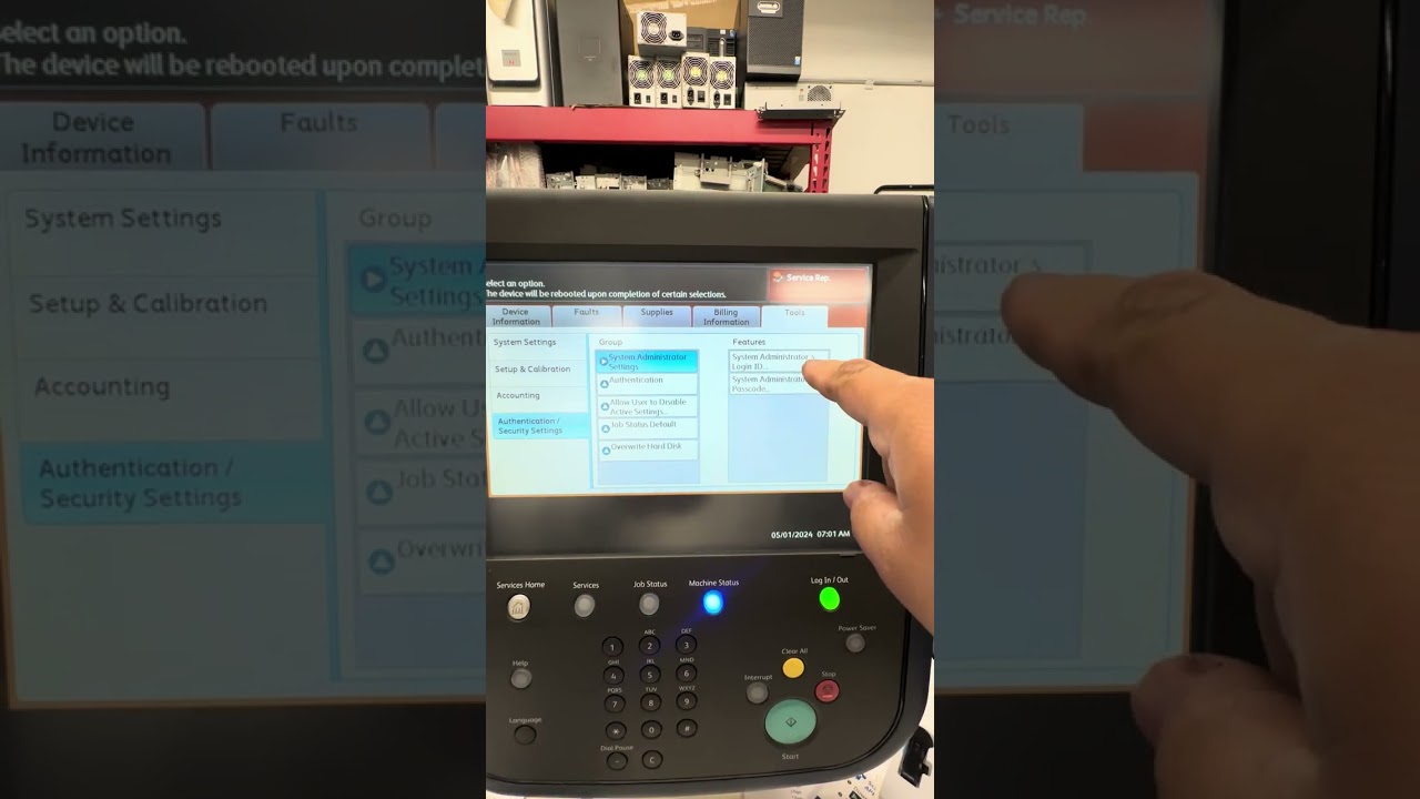 🔐 Xerox Admin Password Reset via Service Rep Mode | Full