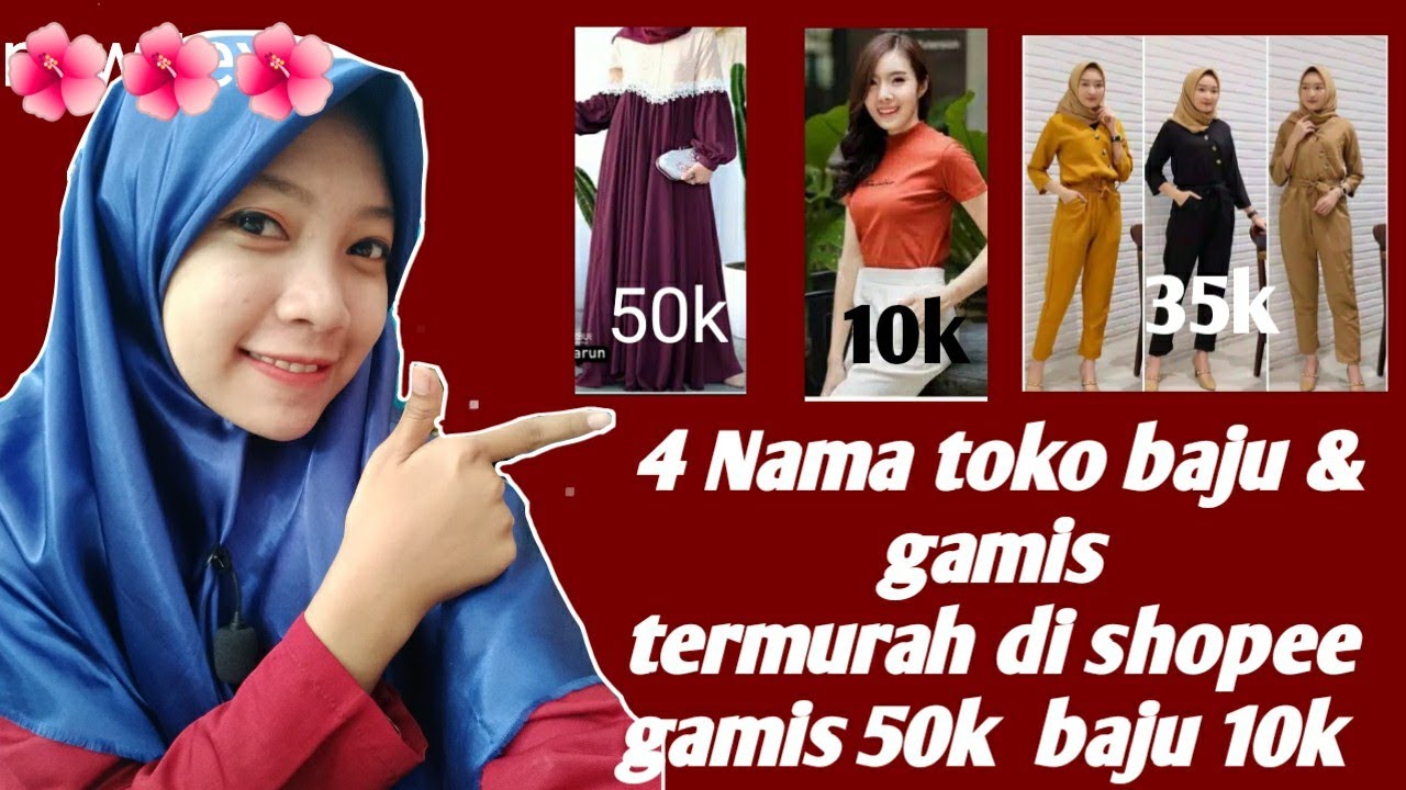 4 REKOMENDASI  TOKO BAJU  GAMIS MURAH DI  SHOPEE  COCOK 