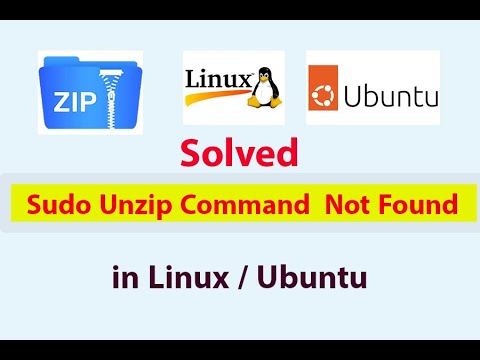 Fixed | Unzip command not found in Linux / Ubuntu