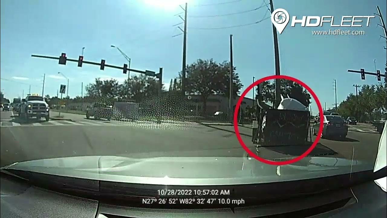 Trailer Hitch Accident (Dash Cam Bystander Footage) YouTube