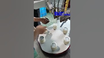 AB GLUING MACHINE, END CAP GLUING #filter #filter making #machine #automation
