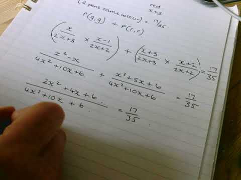 11a1 + 11b1 mathswatch exam question 22 worked solution Mrs B - YouTube
