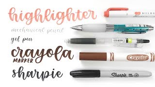 how to letter with everyday school supplies ⭐ a calligraphy guide