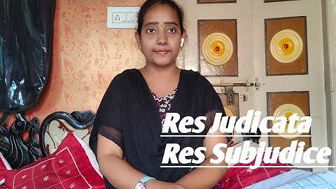 #resjudicata and #ressubjudice from CPC/#differences between them/#aibe18/#must know topics