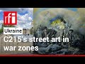 French street artist brings colourful sketches of hope to Ukraine’s warzones • RFI English