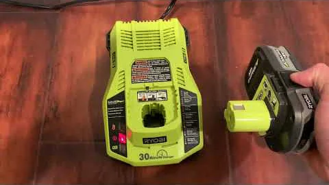Ryobi charger blinking red light issue solved