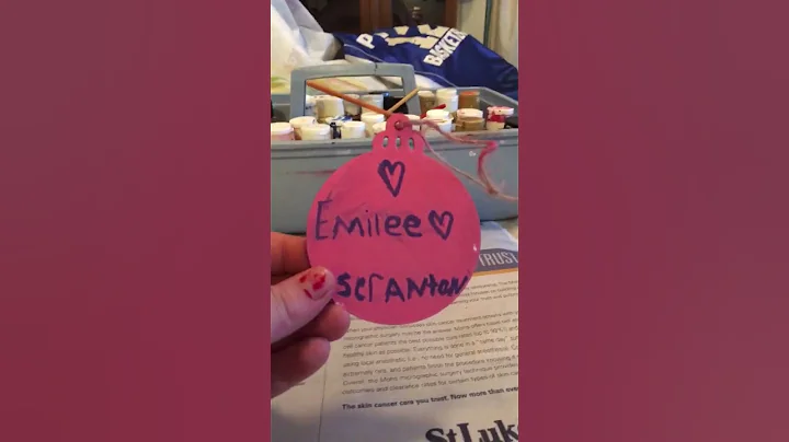 Making an ordament for my sister