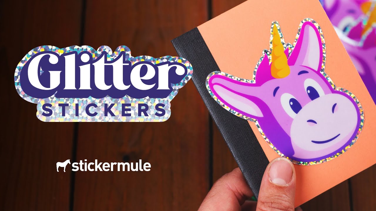 Glitter stickers