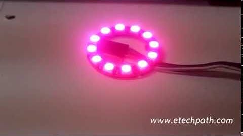 NeoPixel Ring RGB LED WS2812 Color Test