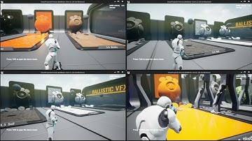 Smart Projectile with Ballistics VFX Replicated