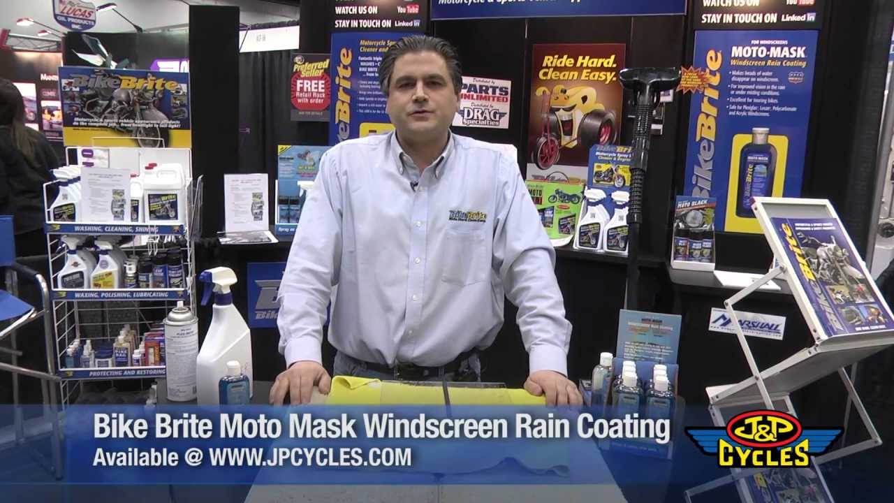 Bike Brite Moto Mask Windscreen Rain Coating • Shop J&P Cycle YouTube