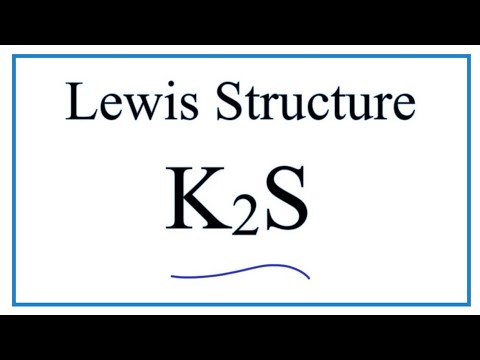 How To Draw The Lewis Dot Structure For K2s Potassium Sulfide Youtube