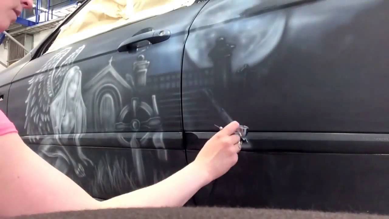  Airbrushing  my car  YouTube