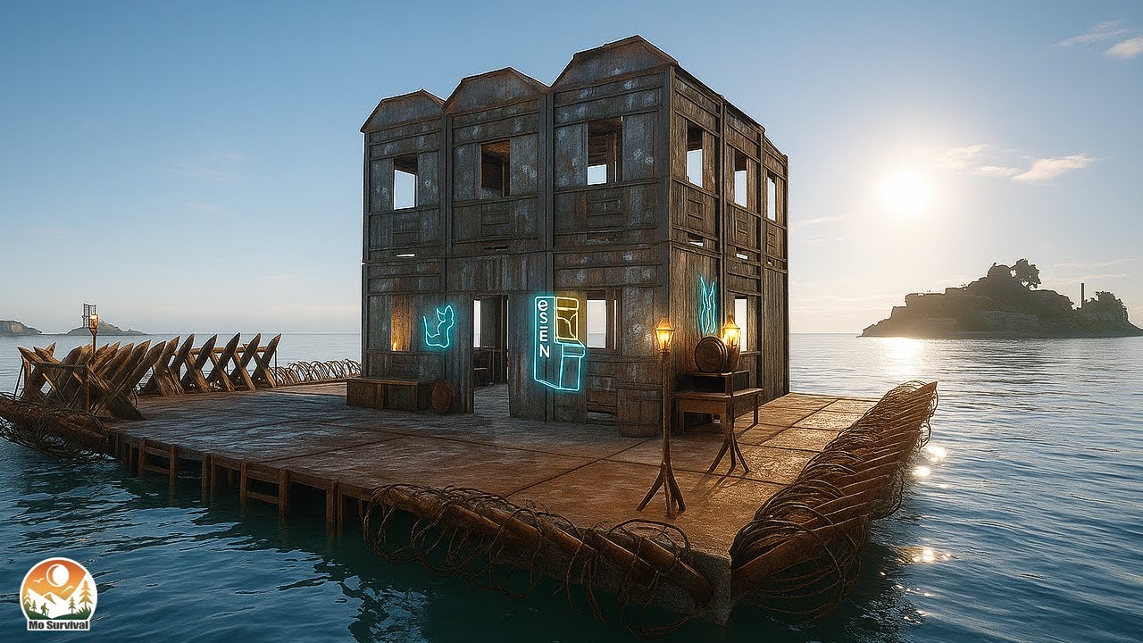 أقوى قاعدة بحرية حديدية + غزو الجزر! لا أحد يستطيع إيقافي في Sunkenland! الجزء 2