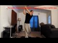 Golf swing practice at home with SKLZ Gold Flex (Swing trainer like Orange Whip)