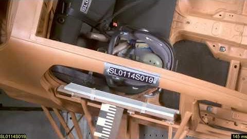 Краш-тест Cybex Aton Q | Боковой удар | Крепление ISOFIX | Вид сверху