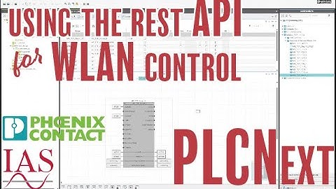 Using the REST API for WLAN Control - PLCNext