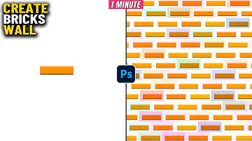 How to Make  bricks wall in photoshop 2025