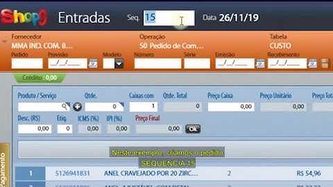 Pedido de Compra / Vinculando pedido na compra com importação de XML