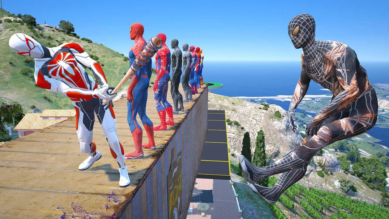 GTA 5 SPIDER-MAN WITH A BASEBALL BAT vs SUPERHEROES! (Euphoria Physics) Ep.30