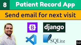 How to send email in Django 3 | Django Tutorials | Patient Record App | Bootstrap 5