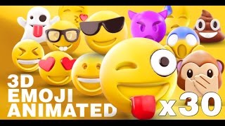 EMOJI 3D animated | After Effects Template | Elements
