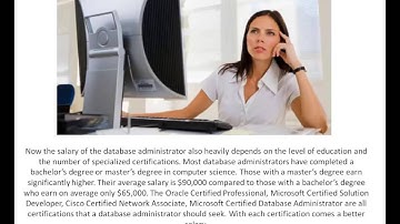 Database Administrator Jobs and Salary Information!