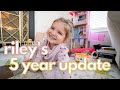 RILEY&#39;S 5 YEAR UPDATE 💕✨👧🏼 | stats, milestones, what she&#39;s learning