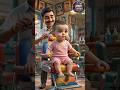 😂 1 साल के Totle Baby ने Haircut के बदले दिए अपने बाल! 😍✂️ |#cutebaby #funnystory #shorts#trending