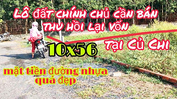 Nhà đất củ chi | giá rẻ | giới thiệu | Tiếp 1 lô đất chính chủ 10x56 SHR mặt tiền đường nhựa
