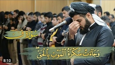 القارئ رعد الكردي لما تيسر من سورة ق تلاوة تبكي القلوب ❤🌹💛🌺💙