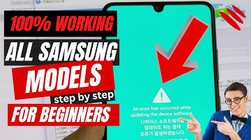 How to Fix "an error has occurred while updating the device software" | Any Samsung Model