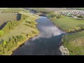 Красивый пруд на закате в Тамбовской области. Dji mavic air