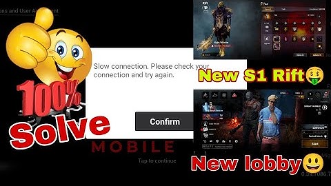 Dead By Daylight Mobile Slow Connection Server Problem || DBDM Slow Connection Server Problem