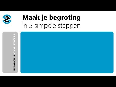 Maak je begroting in 5 simpele stappen