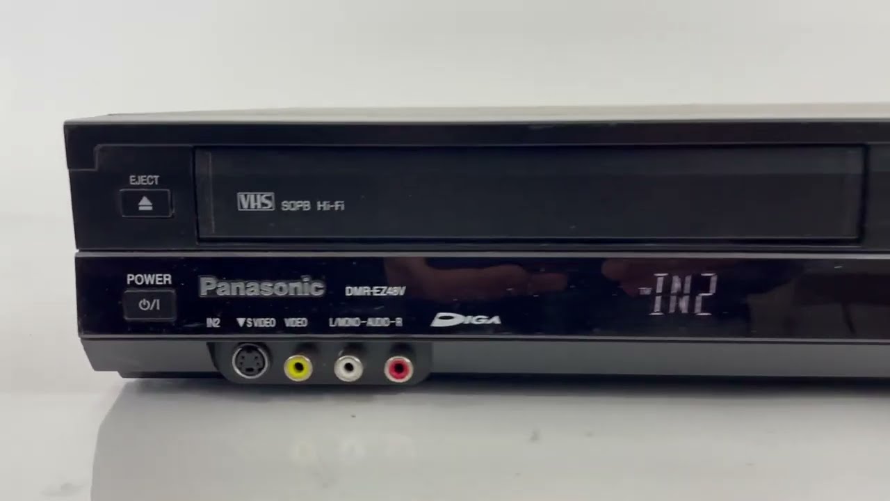 Panasonic DMREZ48V DVD Recorder VHS VCR Player YouTube