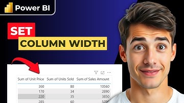 Kolombreedtes instellen in Power BI-tabellen (de eenvoudigste manier) (gids 2025)