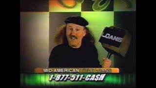 2003 Mid-American Title Loans commercial w/ Gallagher