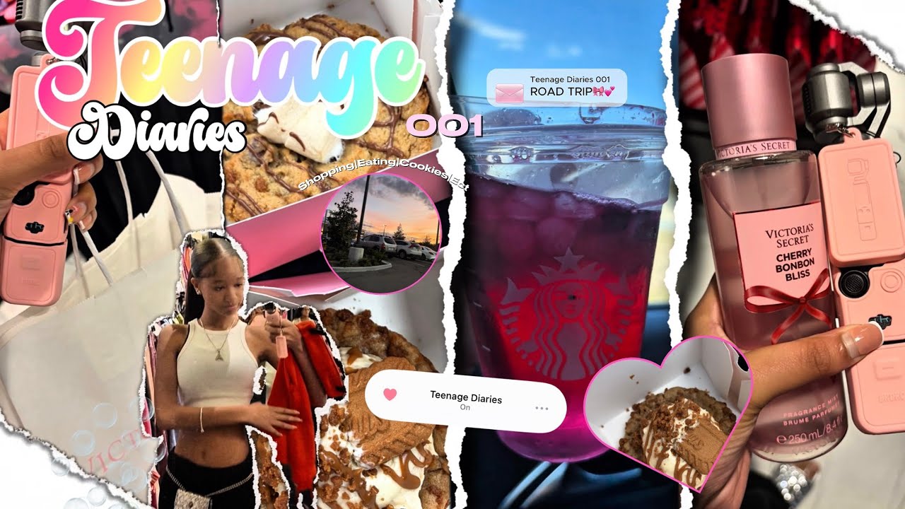 TEENAGE DIARIES 001 ⋆.𐙚|Road Trip, Orlando, Victoria Secret, Crumbl Cookie, Starbucks, Ect||Aniyah D