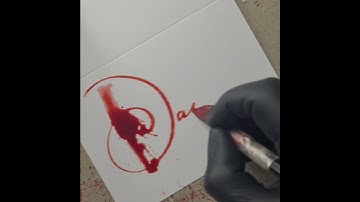 Splatter Calligraphy Name Request no.871