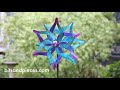 Blue delphinium wind spinner