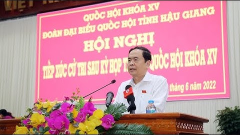 Phó Chủ tịch Thường trực Quốc hội Trần Thanh Mẫn tiếp xúc cử tri tại thành phố Vị Thanh, Hậu Giang